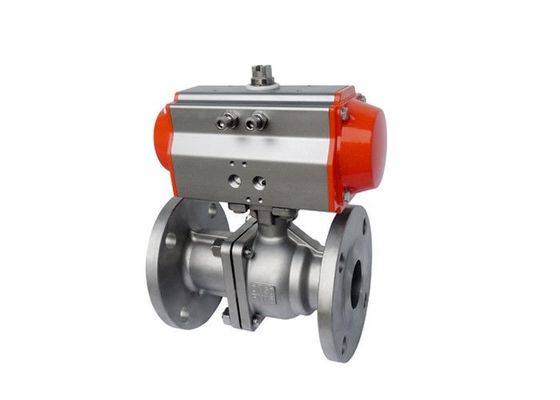 Flange CF8 Body 8&quot; Pneumatic Actuated Ball Valve