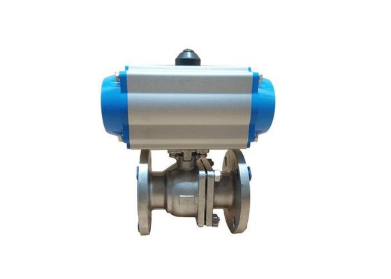 SS316 50A Full Port Pneumatic Actuated Ball Valve