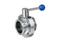 Polished TP3016L Stainless Steel DN10 Tri Clamp Butterfly Valve