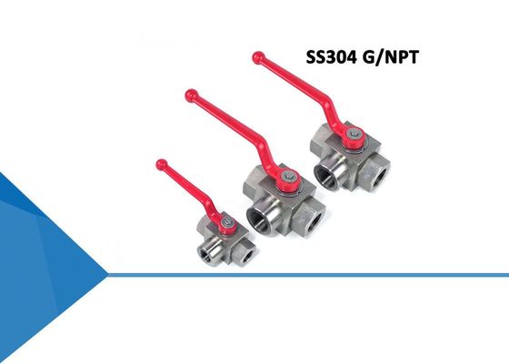 Good price Corrosion Resistant SS304 Thread 3 Way Hydraulic Ball Valve online