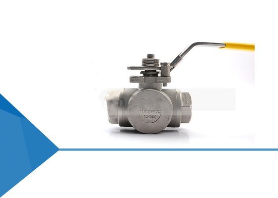 Good price Gas Pipe Line 1'' Port 3 Way Hydraulic Actuated Ball Valve online